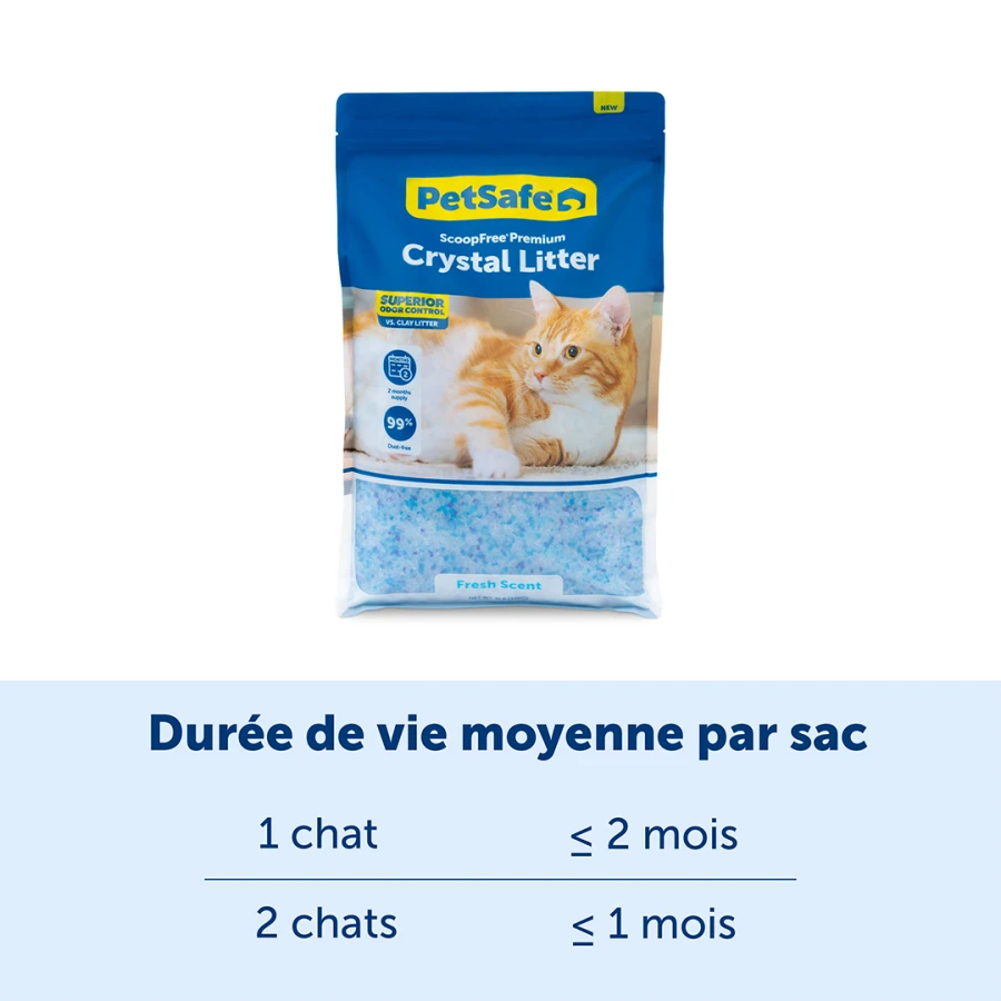 Litière Crystal Premium - Blue 4kg