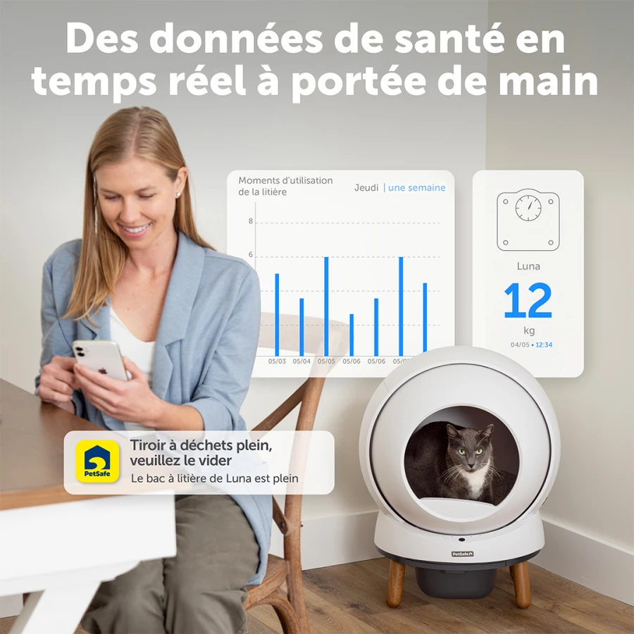Litière autonettoyante connecté - SmartSpin