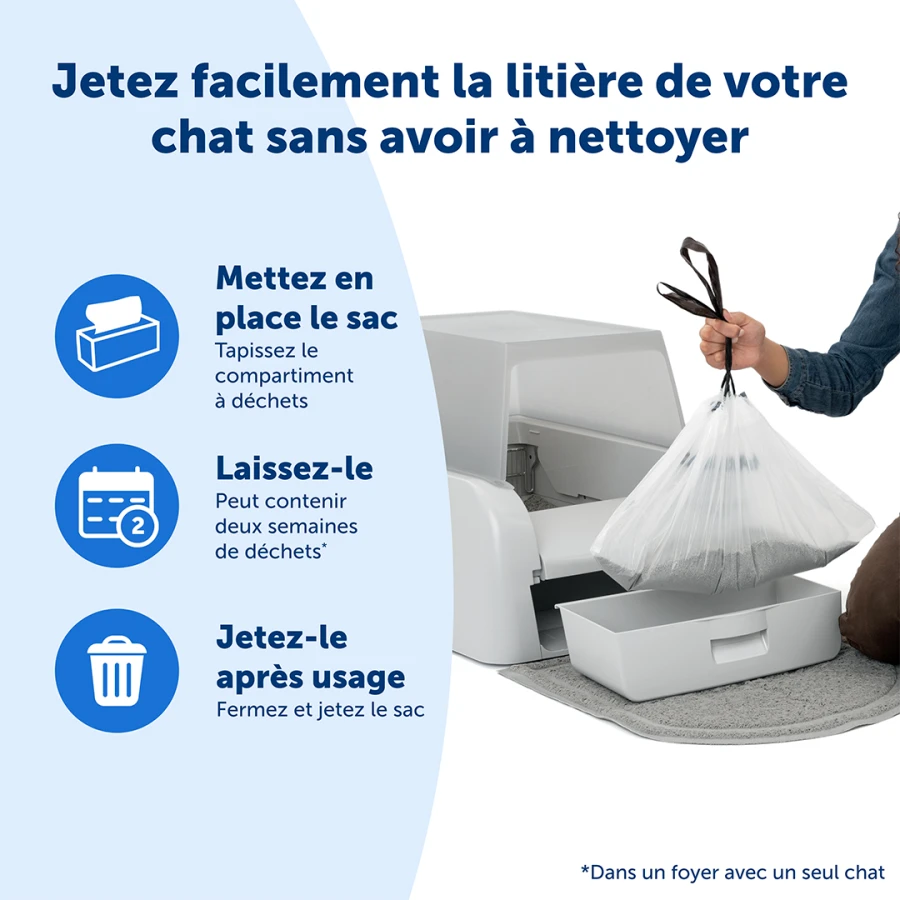 Sacs x25 - litière autonettoyante