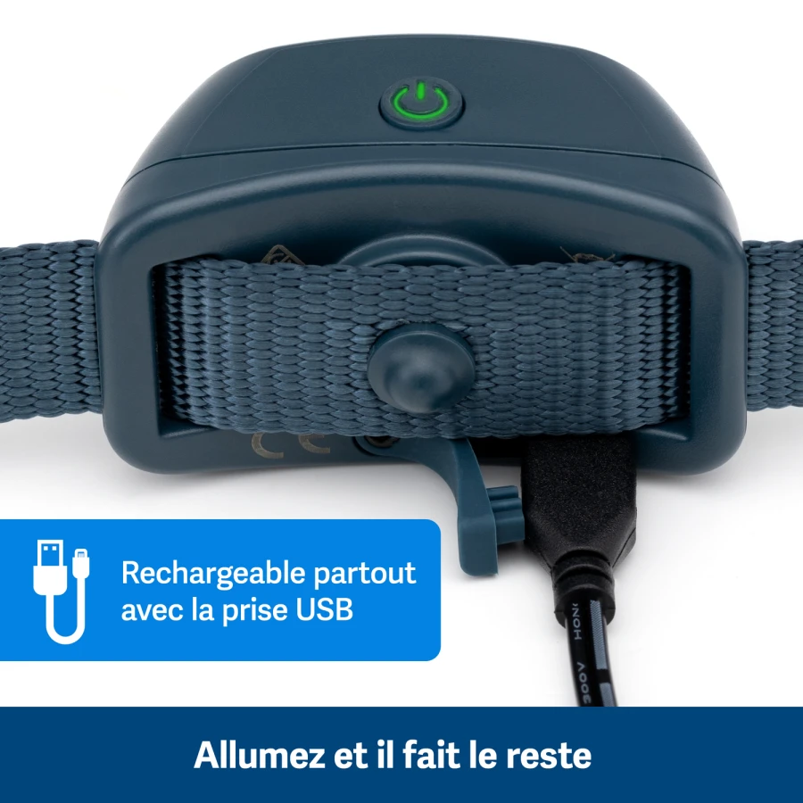 Antiaboiement sonore rechargeable