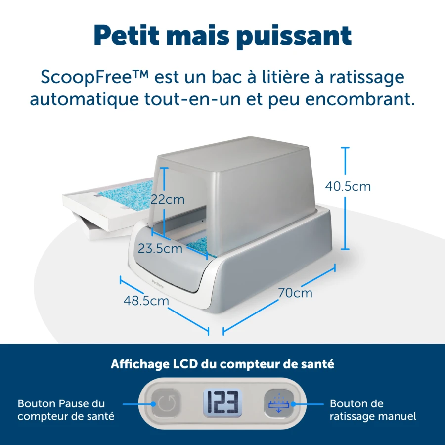 Litière auto ScoopFree + couvercle