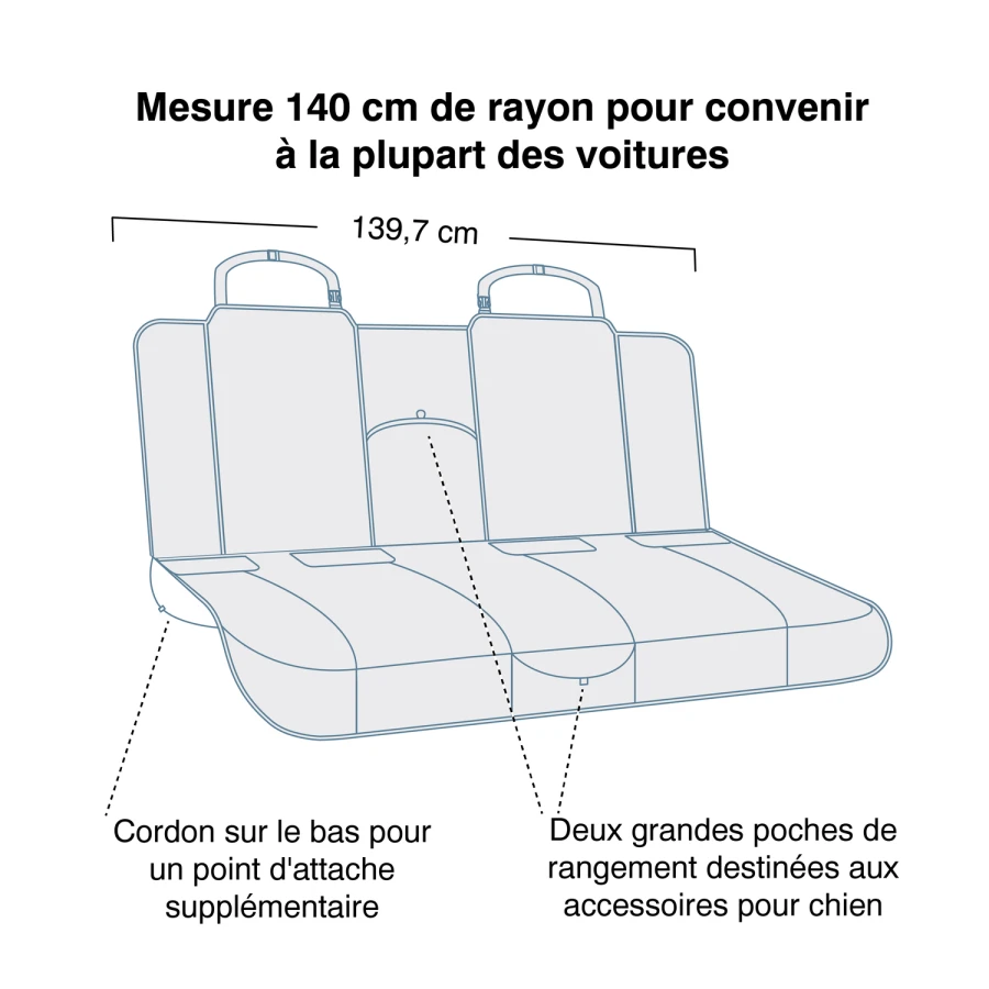 Housse de banquette - Heather