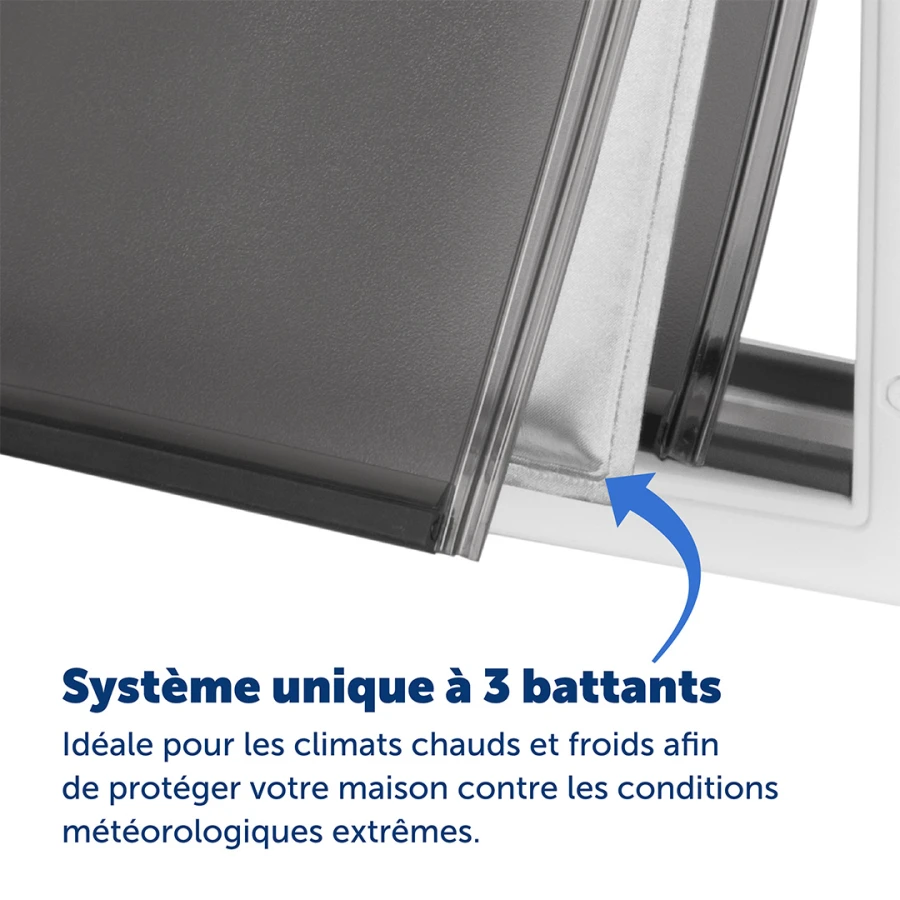 Porte 2 positions - Climat extrême
