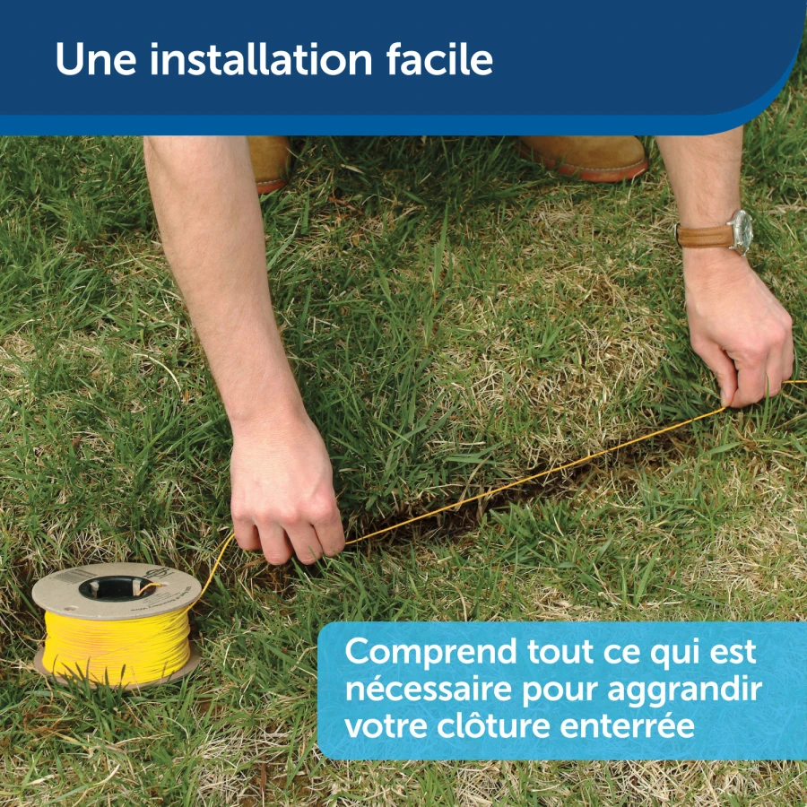Kit fil + fanions supplémentaire clôture