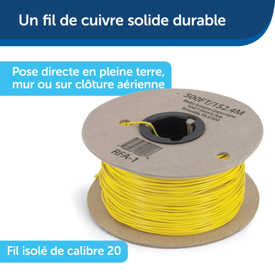 Kit fil + fanions supplémentaire clôture