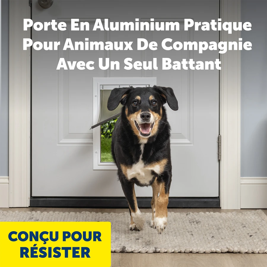 Porte 2 positions - Aluminium