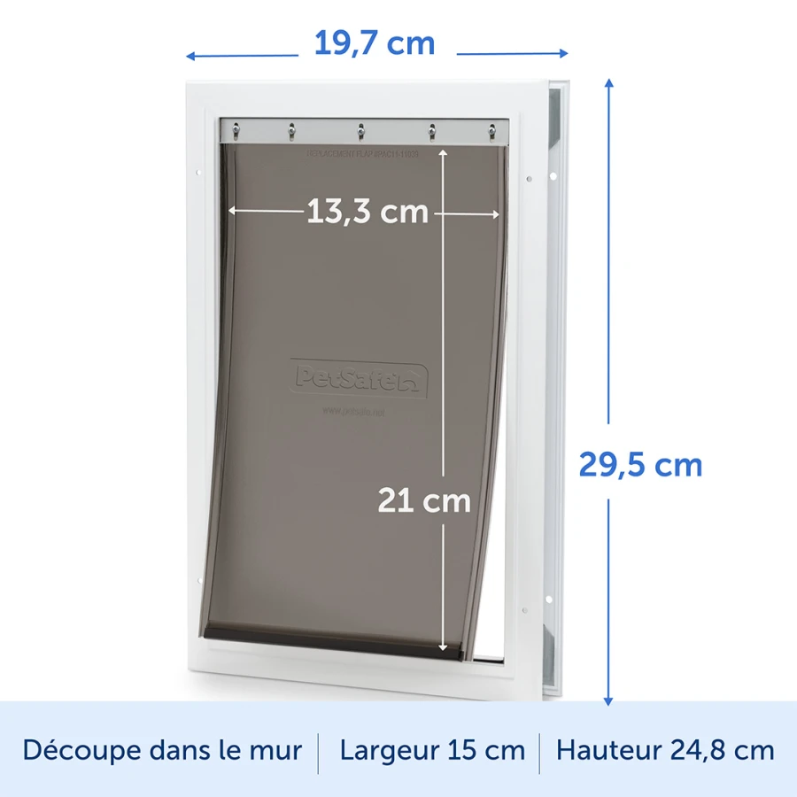 Porte 2 positions - Aluminium