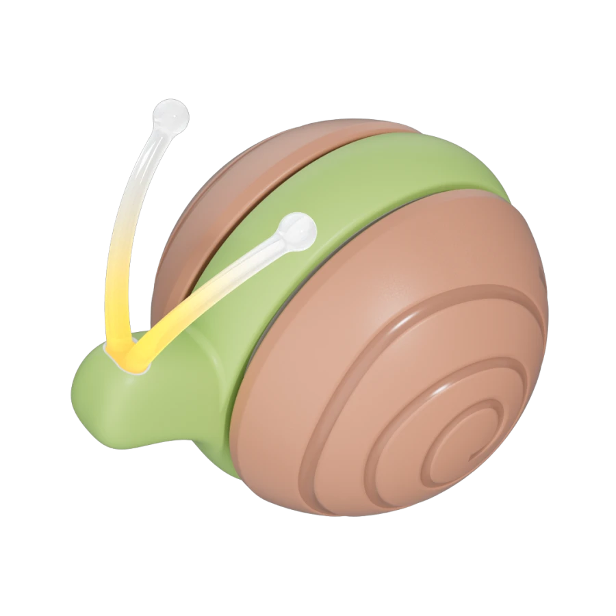 Jouet interactif Wicked Snail - vert