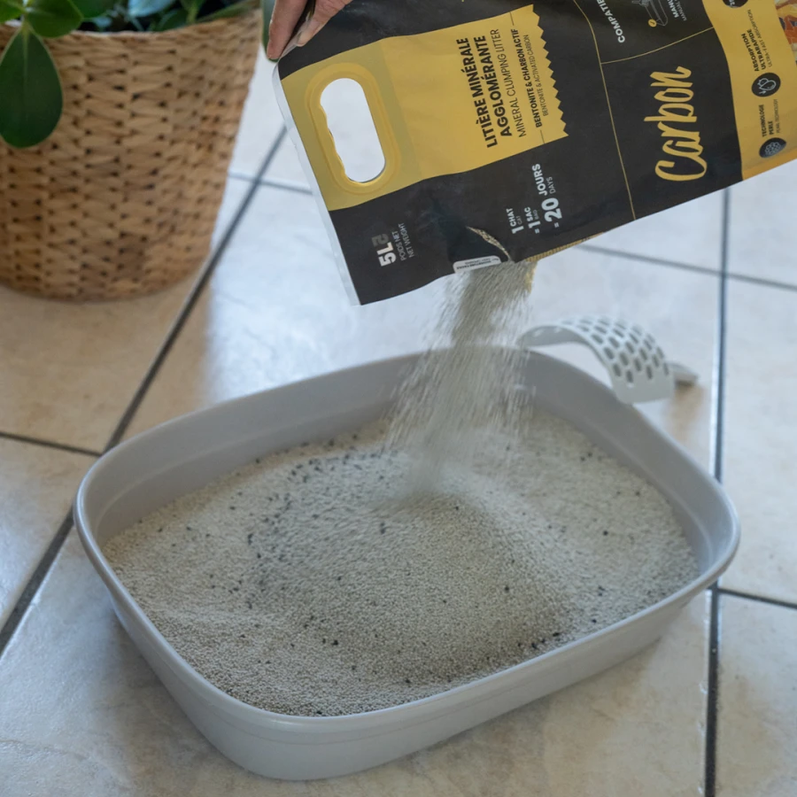 Litière agglomérante Carbon