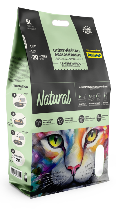 LITIERE AGGLOMERANTE VEGETALE 350% - 5L HP6083