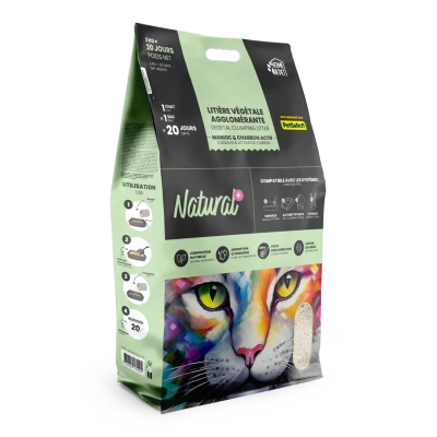 Litière agglomérante Natural Plus 4kg